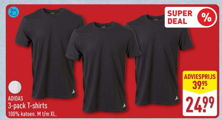 ADIDAS 3-pack T-shirts