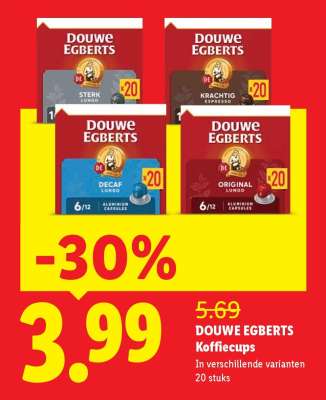 Douwe Egberts koffiecups