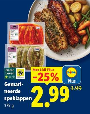 Gemarineerde speklappen