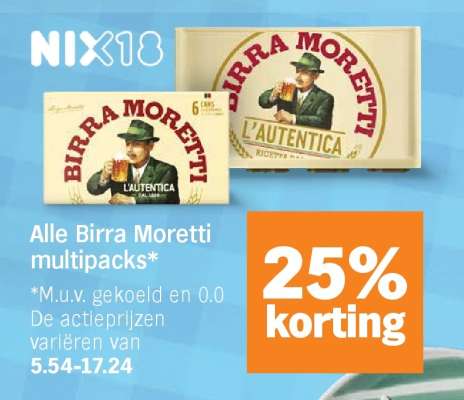 Birra Moretti multipacks