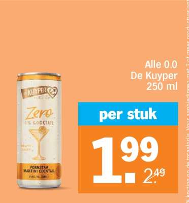 Alle 0.0 De Kuyper 250 ml