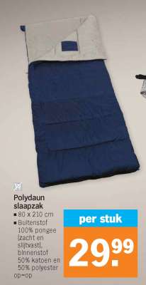 Polydaun slaapzak