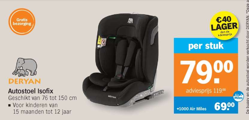 Deryan Autostoel Isofix