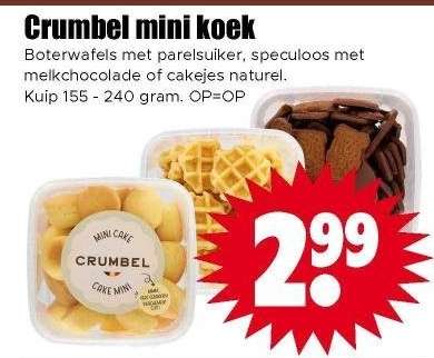 Crumbel mini koek