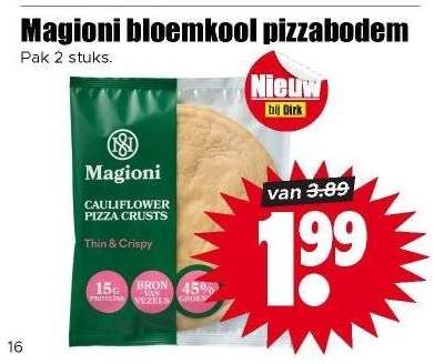 Magioni bloemkool pizzabodem