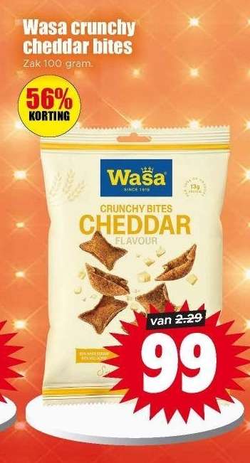 Wasa crunchy cheddar bites