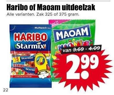 Haribo of Maoam uitdeelzak
