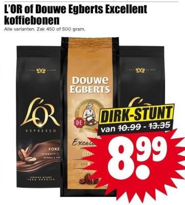 L'OR of Douwe Egberts excellent koffiebonen