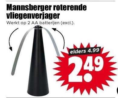 Mannsberger roterende vliegenverjager