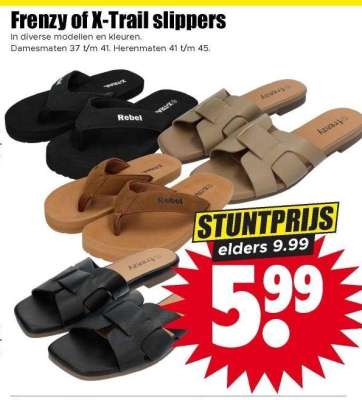 Frenzy of X-Trail slippers