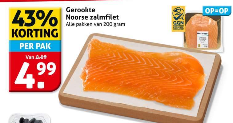 Gerookte Noorse zalmfilet