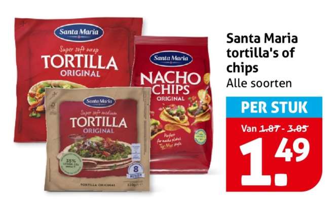 Santa Maria tortilla's of chips