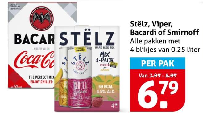 Stëlz, Viper, Bacardi of Smirnoff