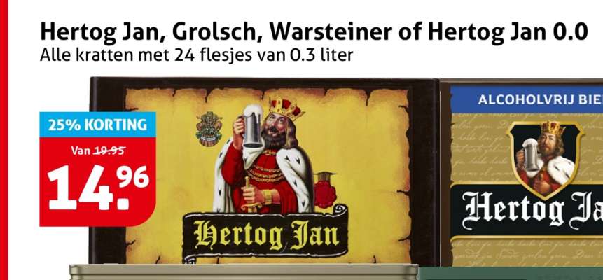 Hertog Jan, Grolsch, Warsteiner of Hertog Jan 0.0