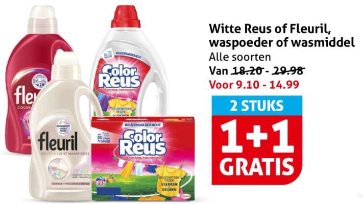 Witte Reus of Fleuril waspoeder of wasmiddel