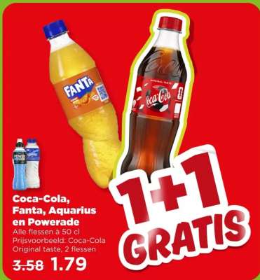 Coca-Cola, Fanta, Aquarius en Powerade