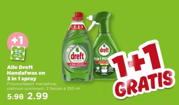 Alle Dreft Handafwas en 3 in 1 spray
