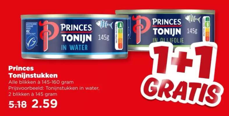 Princes tonijnstukken