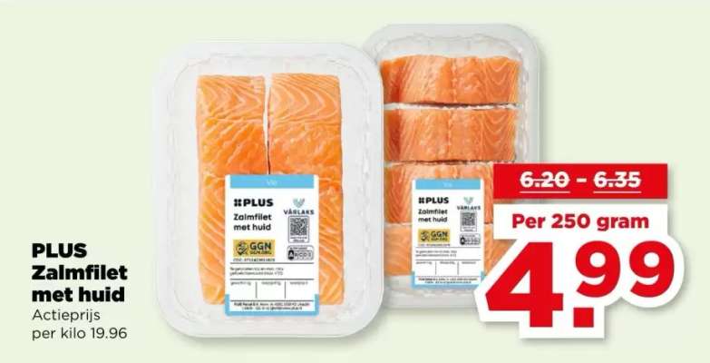 PLUS Zalmfilet met huid