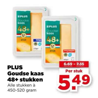 PLUS Goudse kaas 48+ stukken