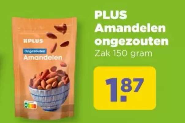 PLUS Amandelen ongezouten