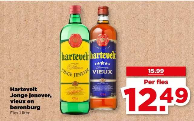 Hartevelt Jonge jenever, vieux en berenburg