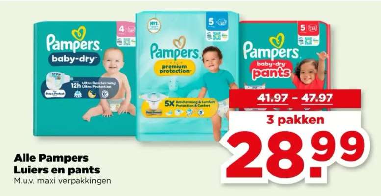 Alle Pampers Luiers en pants