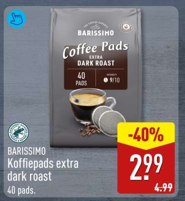 BARISSIMO Koffiepads extra dark roast