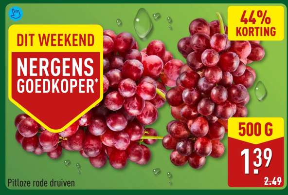 Pitloze rode druiven