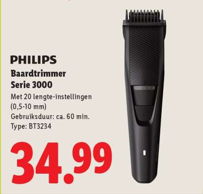 PHILIPS Baardtrimmer Serie 3000