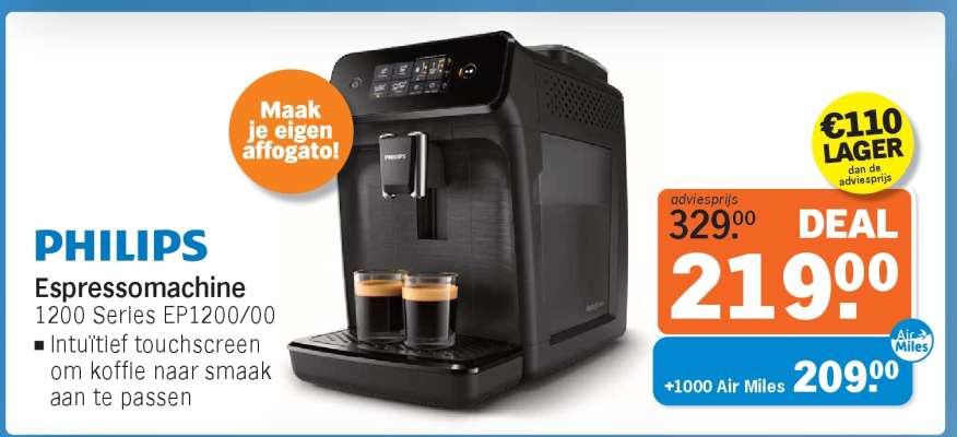PHILIPS Espressomachine 1200 Series EP1200/00