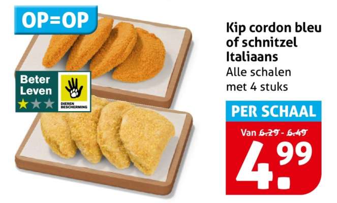 Kip cordon bleu of schnitzel Italiaans