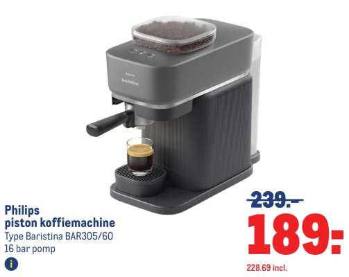 Philips piston koffiemachine