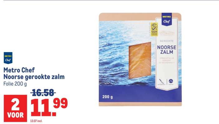 Metro Chef Noorse gerookte zalm