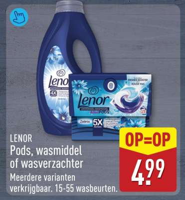 Lenor Pods, wasmiddel of wasverzachter