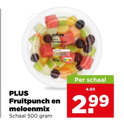 PLUS Fruitpunch en meloenmix