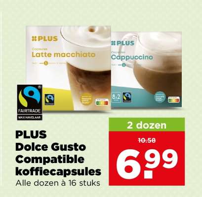 PLUS Dolce Gusto compatible koffiecapsules