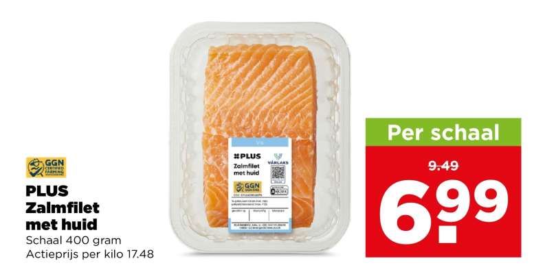 PLUS Zalmfilet met huid