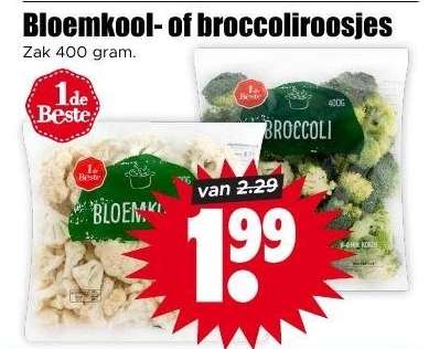 Bloemkool- of broccoliroosjes