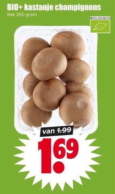 BIO+ kastanje champignons