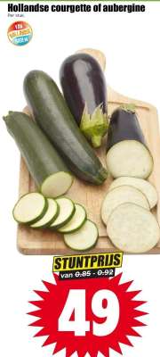 Hollandse courgette of aubergine