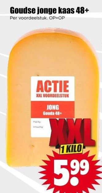 Goudse jonge kaas 48+