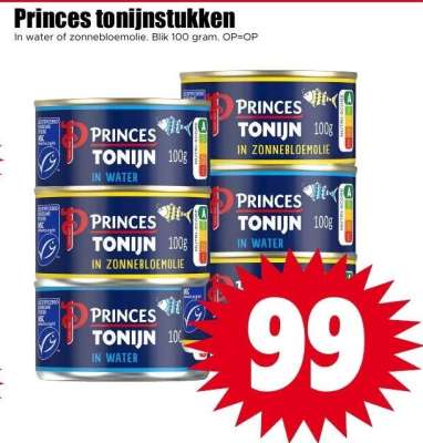 Princes tonijnstukken