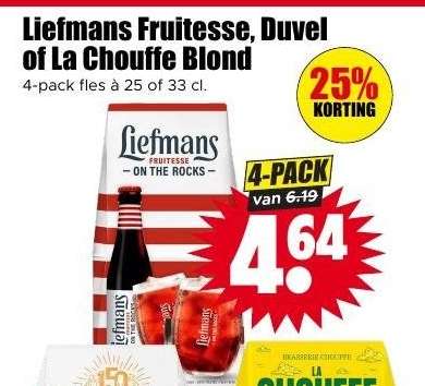 Liefmans Fruitesse, Duvel of La Chouffe Blond