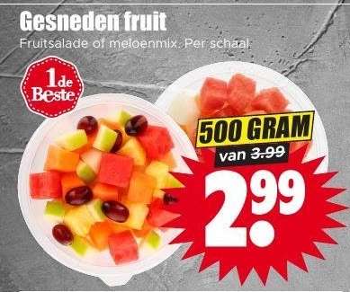 Gesneden fruit