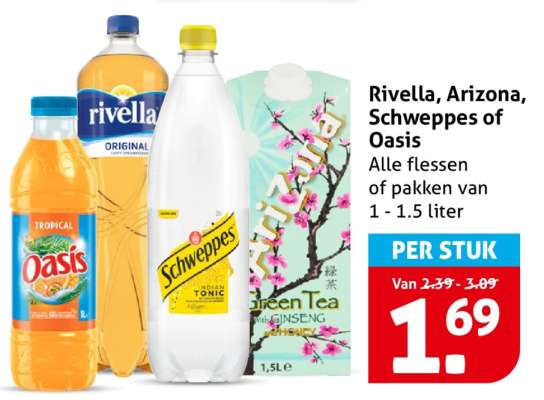 Rivella, Arizona, Schweppes of Oasis