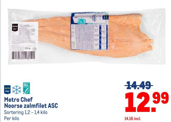 Metro Chef Noorse zalmfilet ASC