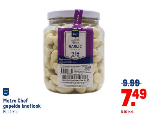 Metro Chef gepelde knoflook