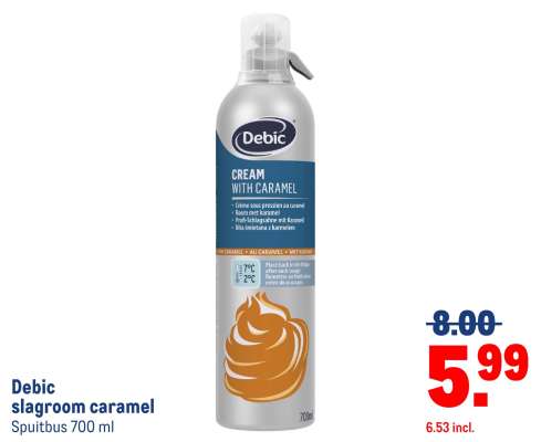 Debic slagroom caramel