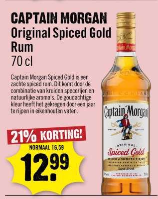 CAPTAIN MORGAN Original Spiced Gold Rum